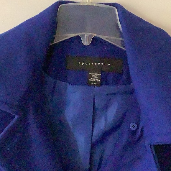 Apostrophe Wool Peacoat size XL - Picture 3 of 12